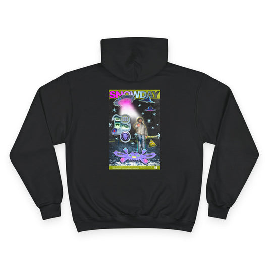 Champion Hoodie - 'SNOWDAY' Retro Sci‑Fi Graphic Pullover