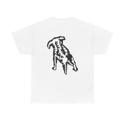 Dog Graphic Tee — Vintage Black Illustration T-Shirt
